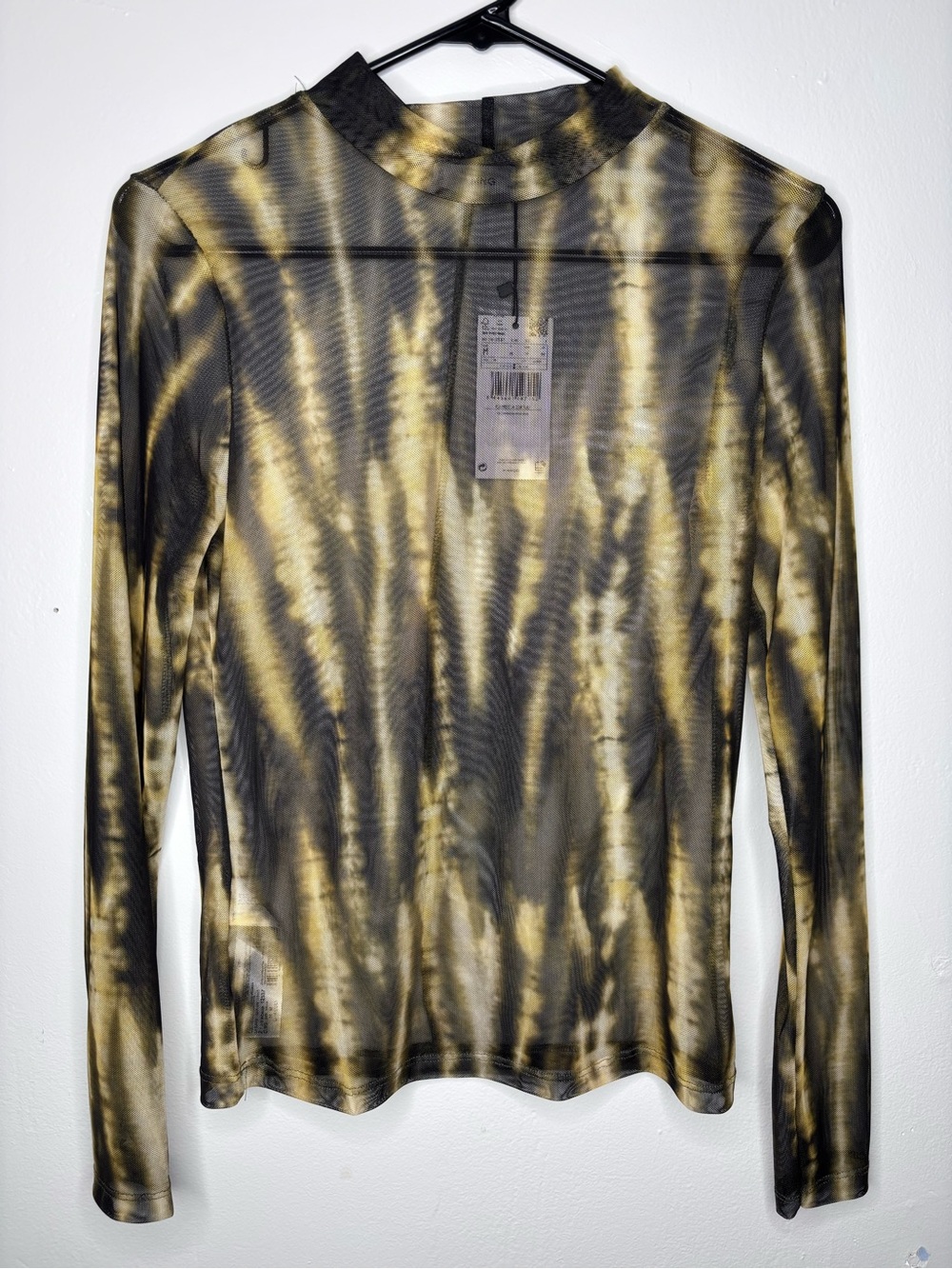 Mango Women's Tie-Dye Mesh Top